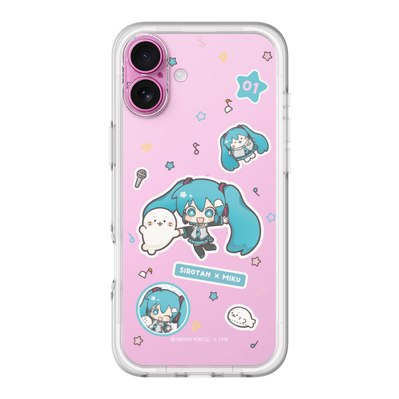 スリムプロテクションプレミアムケース［ しろたん×初音ミク - ステッカー ］