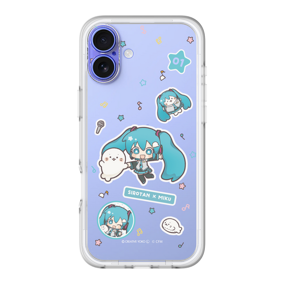 スリムプロテクションプレミアムケース［ しろたん×初音ミク - ステッカー ］