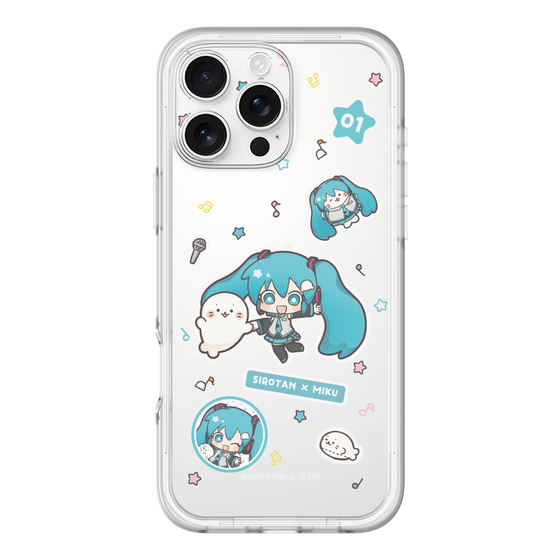 スリムプロテクションプレミアムケース［ しろたん×初音ミク - ステッカー ］