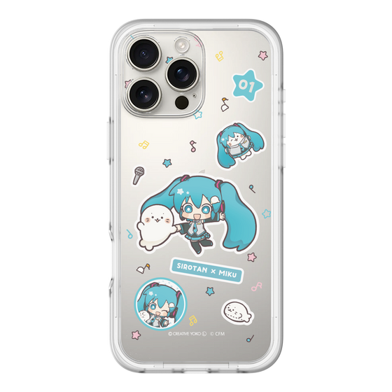 スリムプロテクションプレミアムケース［ しろたん×初音ミク - ステッカー ］