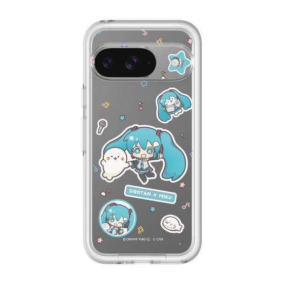 スリムプロテクションプレミアムケース［ しろたん×初音ミク - ステッカー ］