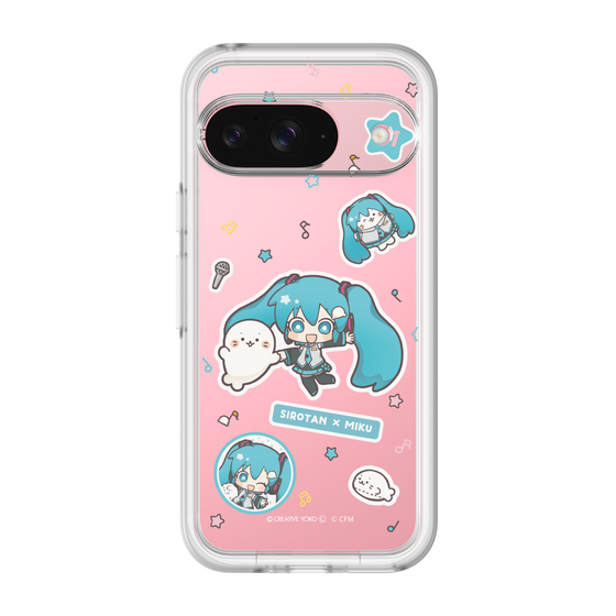 スリムプロテクションプレミアムケース［ しろたん×初音ミク - ステッカー ］