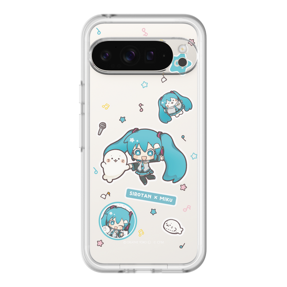 スリムプロテクションプレミアムケース［ しろたん×初音ミク - ステッカー ］