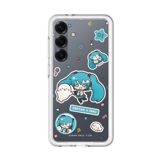 スリムプロテクションプレミアムケース［ しろたん×初音ミク - ステッカー ］