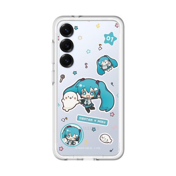 スリムプロテクションプレミアムケース［ しろたん×初音ミク - ステッカー ］