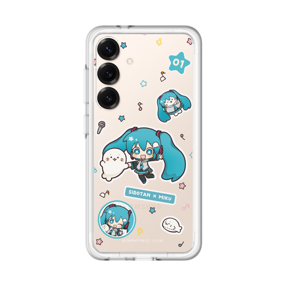 スリムプロテクションプレミアムケース［ しろたん×初音ミク - ステッカー ］