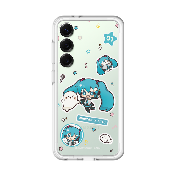 スリムプロテクションプレミアムケース［ しろたん×初音ミク - ステッカー ］