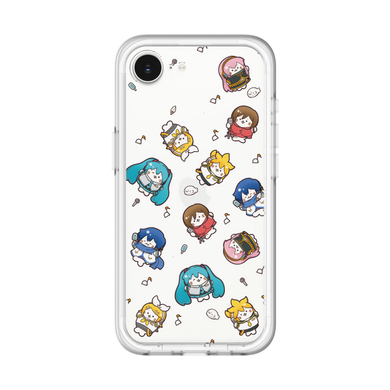スリムプロテクションプレミアムケース［ しろたん×初音ミク - 総柄 - クリア ］