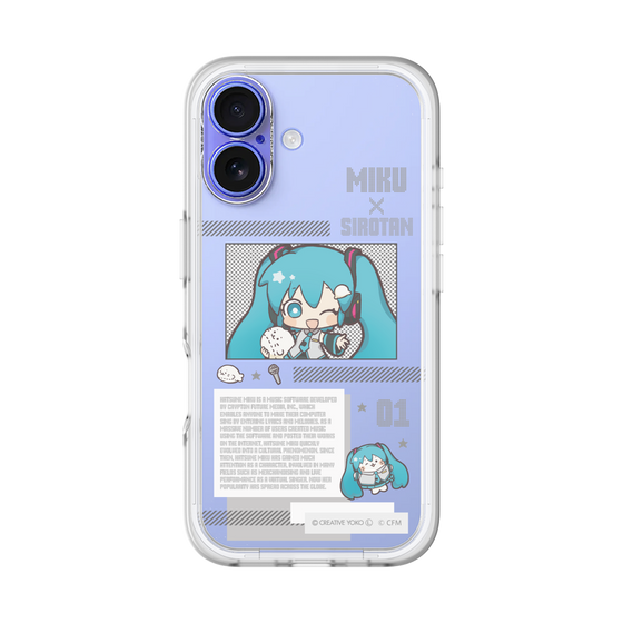 スリムプロテクションプレミアムケース［ しろたん×初音ミク - 初音ミク - インフォグラフィック ］