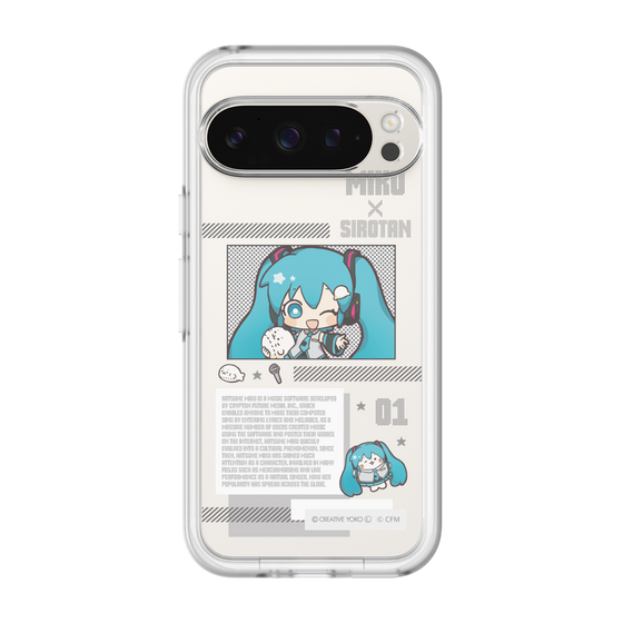 スリムプロテクションプレミアムケース［ しろたん×初音ミク - 初音ミク - インフォグラフィック ］