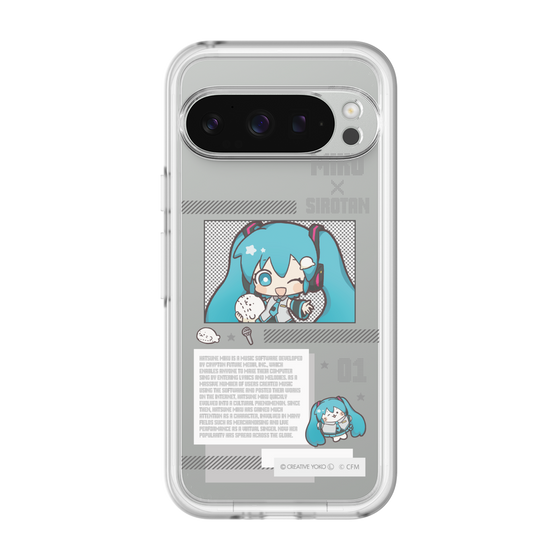 スリムプロテクションプレミアムケース［ しろたん×初音ミク - 初音ミク - インフォグラフィック ］