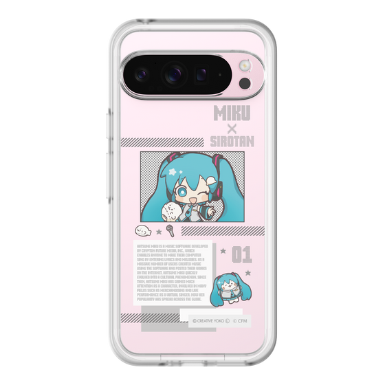 スリムプロテクションプレミアムケース［ しろたん×初音ミク - 初音ミク - インフォグラフィック ］