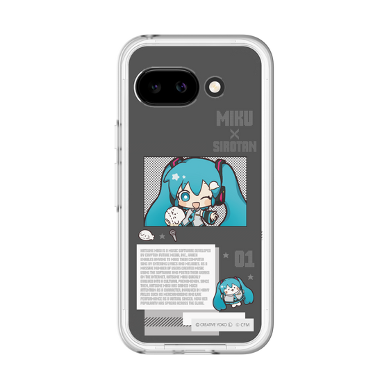 スリムプロテクションプレミアムケース［ しろたん×初音ミク - 初音ミク - インフォグラフィック ］
