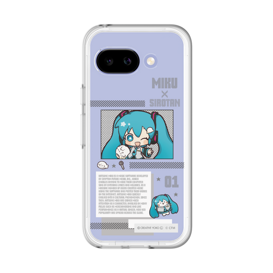 スリムプロテクションプレミアムケース［ しろたん×初音ミク - 初音ミク - インフォグラフィック ］