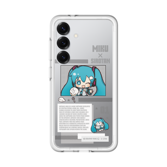 スリムプロテクションプレミアムケース［ しろたん×初音ミク - 初音ミク - インフォグラフィック ］