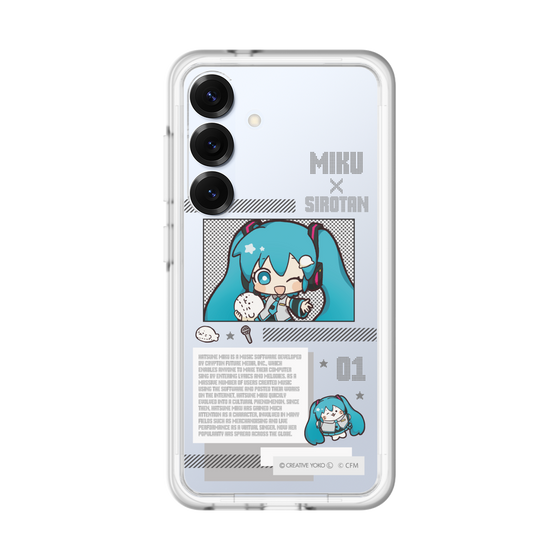 スリムプロテクションプレミアムケース［ しろたん×初音ミク - 初音ミク - インフォグラフィック ］