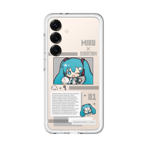スリムプロテクションプレミアムケース［ しろたん×初音ミク - 初音ミク - インフォグラフィック ］