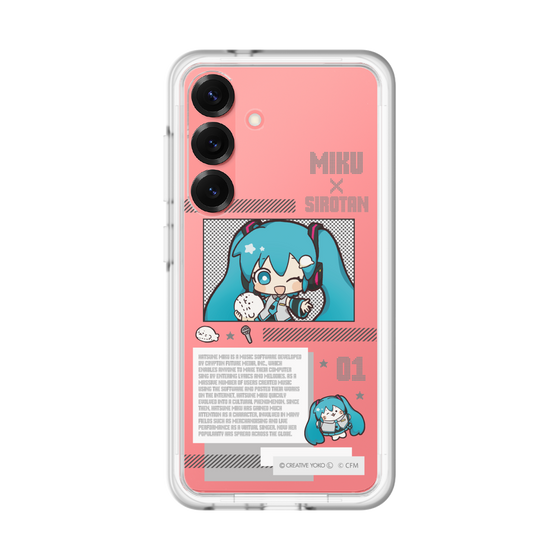 スリムプロテクションプレミアムケース［ しろたん×初音ミク - 初音ミク - インフォグラフィック ］
