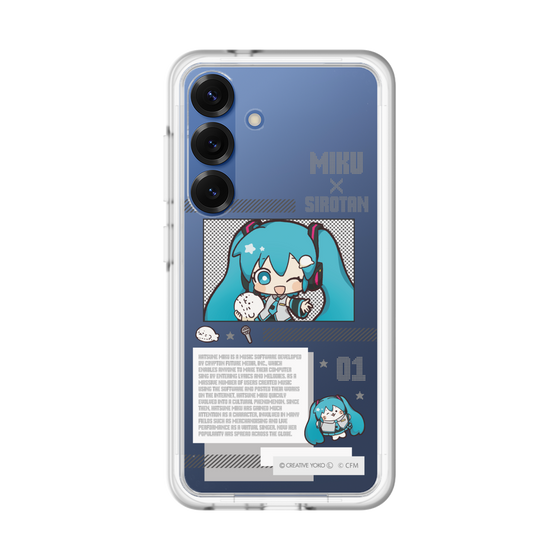 スリムプロテクションプレミアムケース［ しろたん×初音ミク - 初音ミク - インフォグラフィック ］