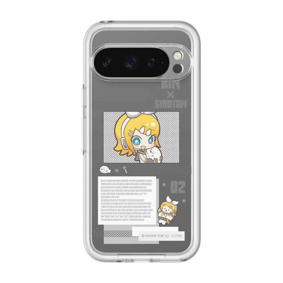スリムプロテクションプレミアムケース［ しろたん×初音ミク - 鏡音リン - インフォグラフィック ］