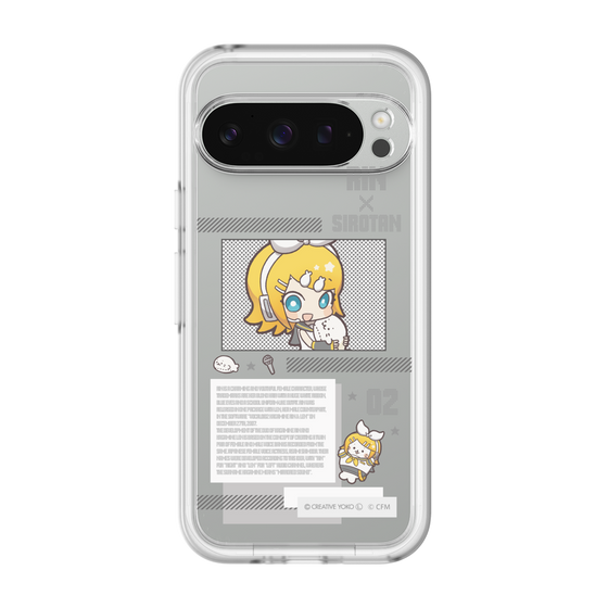 スリムプロテクションプレミアムケース［ しろたん×初音ミク - 鏡音リン - インフォグラフィック ］