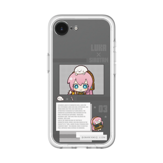 スリムプロテクションプレミアムケース［ しろたん×初音ミク - 巡音ルカ - インフォグラフィック ］