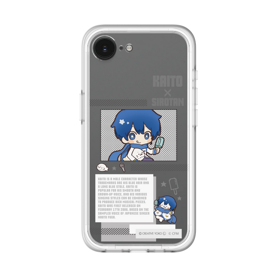 スリムプロテクションプレミアムケース［ しろたん×初音ミク - KAITO - インフォグラフィック ］