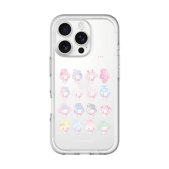 スリムプロテクションプレミアムケース［ マイメロディ50周年・クロミ20周年 - マイメロディ - ガーリーポップハート ］