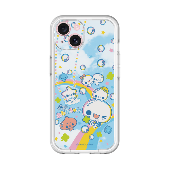 スリムプロテクションプレミアムケース［ ぷくぷくあわわちゃん - レインボー ］