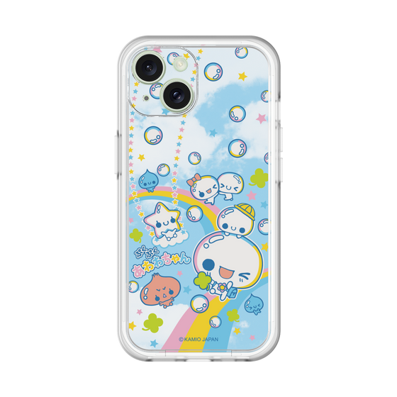 スリムプロテクションプレミアムケース［ ぷくぷくあわわちゃん - レインボー ］