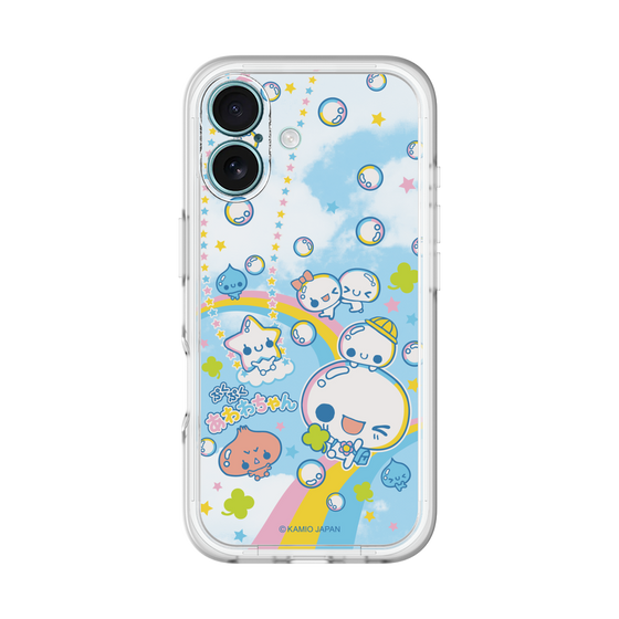 スリムプロテクションプレミアムケース［ ぷくぷくあわわちゃん - レインボー ］