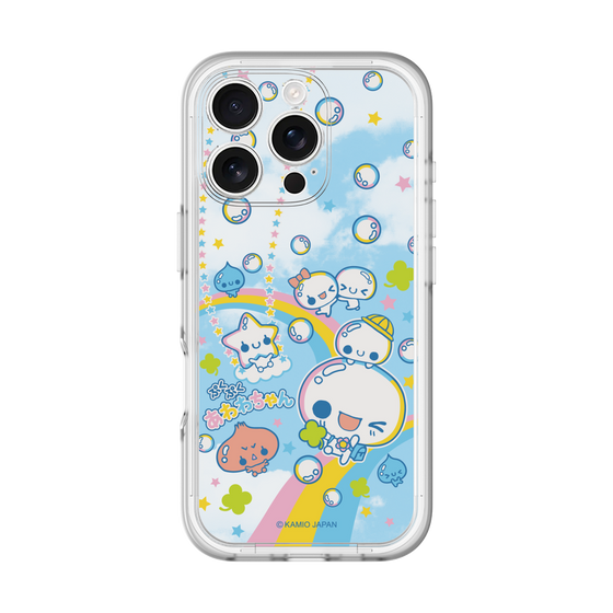 スリムプロテクションプレミアムケース［ ぷくぷくあわわちゃん - レインボー ］