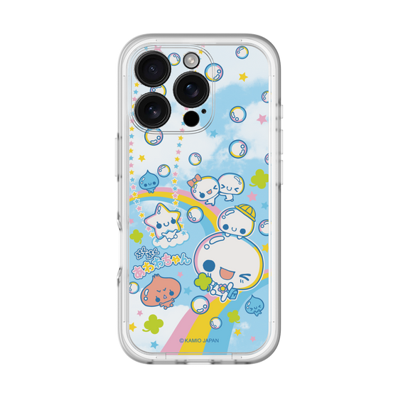 スリムプロテクションプレミアムケース［ ぷくぷくあわわちゃん - レインボー ］