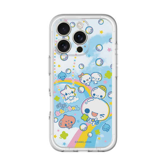 スリムプロテクションプレミアムケース［ ぷくぷくあわわちゃん - レインボー ］