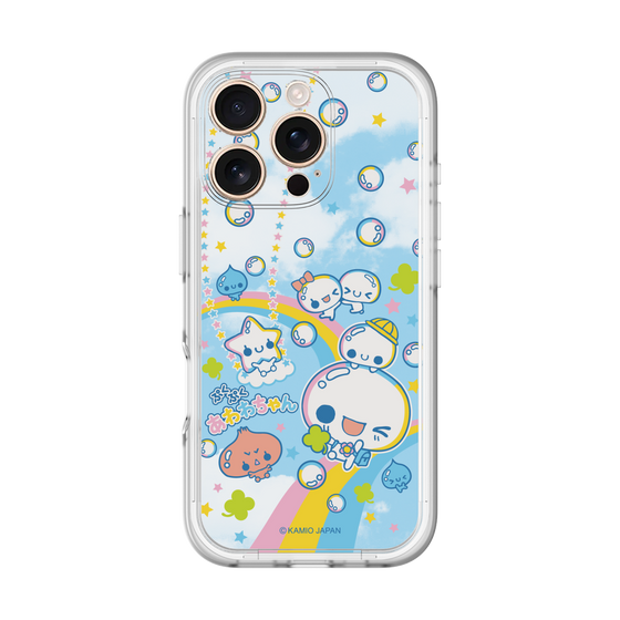 スリムプロテクションプレミアムケース［ ぷくぷくあわわちゃん - レインボー ］