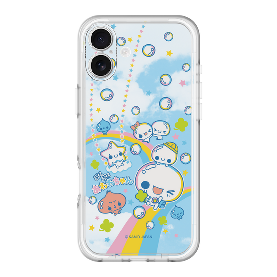 スリムプロテクションプレミアムケース［ ぷくぷくあわわちゃん - レインボー ］