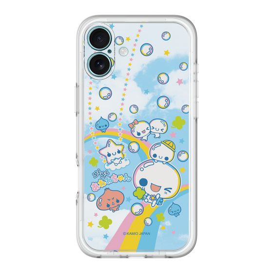 スリムプロテクションプレミアムケース［ ぷくぷくあわわちゃん - レインボー ］