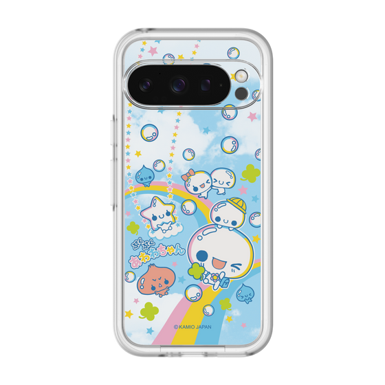 スリムプロテクションプレミアムケース［ ぷくぷくあわわちゃん - レインボー ］