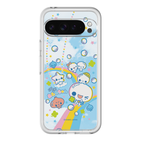 スリムプロテクションプレミアムケース［ ぷくぷくあわわちゃん - レインボー ］
