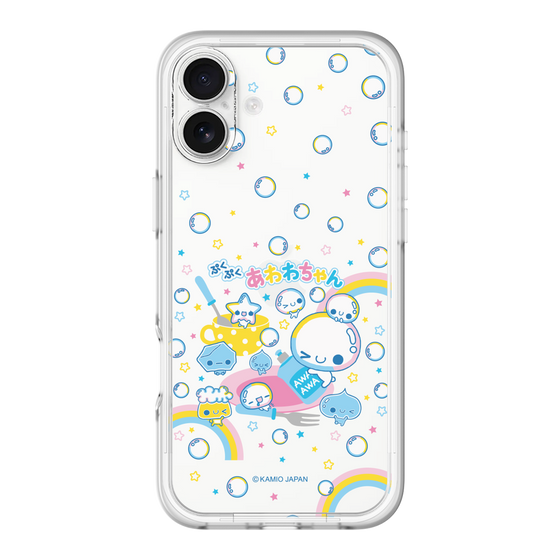 スリムプロテクションプレミアムケース［ ぷくぷくあわわちゃん - しゃぼんだま ］