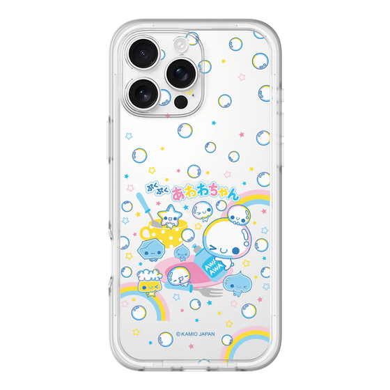 スリムプロテクションプレミアムケース［ ぷくぷくあわわちゃん - しゃぼんだま ］