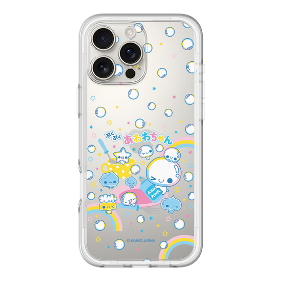 スリムプロテクションプレミアムケース［ ぷくぷくあわわちゃん - しゃぼんだま ］