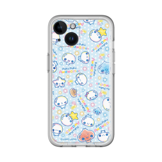 スリムプロテクションプレミアムケース［ ぷくぷくあわわちゃん - 総柄 ］