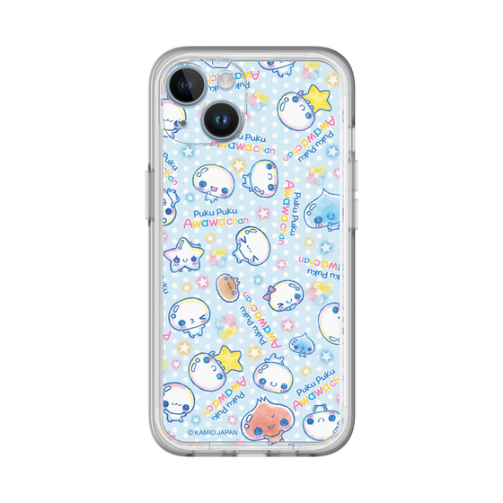 スリムプロテクションプレミアムケース［ ぷくぷくあわわちゃん - 総柄 ］