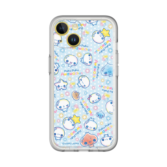 スリムプロテクションプレミアムケース［ ぷくぷくあわわちゃん - 総柄 ］