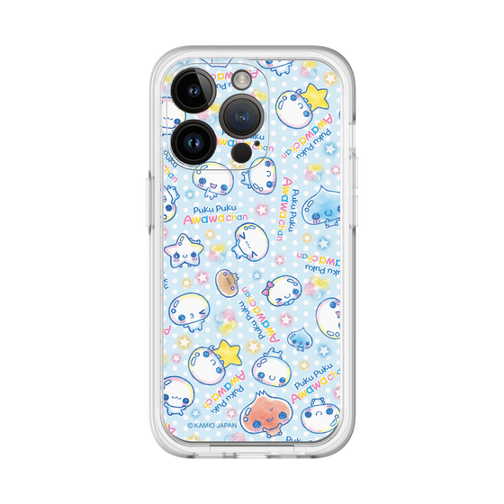 スリムプロテクションプレミアムケース［ ぷくぷくあわわちゃん - 総柄 ］