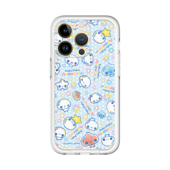 スリムプロテクションプレミアムケース［ ぷくぷくあわわちゃん - 総柄 ］