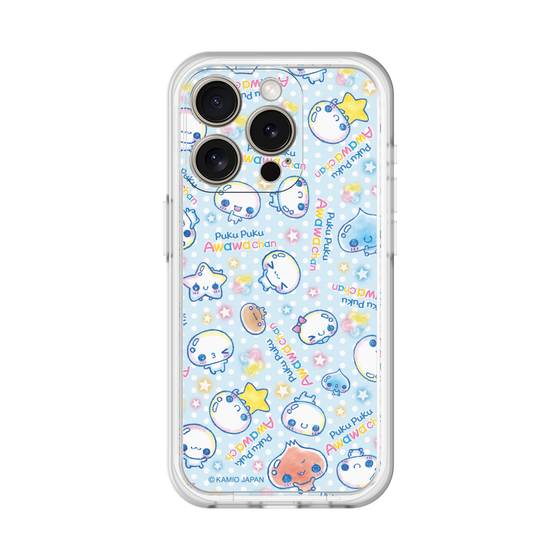 スリムプロテクションプレミアムケース［ ぷくぷくあわわちゃん - 総柄 ］