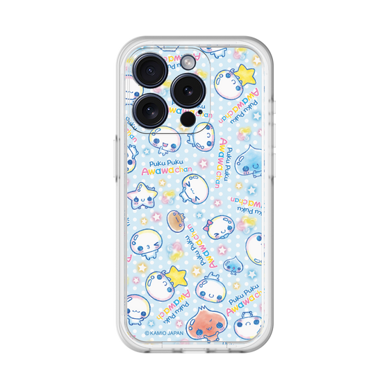 スリムプロテクションプレミアムケース［ ぷくぷくあわわちゃん - 総柄 ］