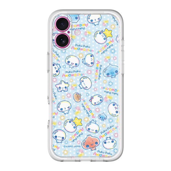 スリムプロテクションプレミアムケース［ ぷくぷくあわわちゃん - 総柄 ］
